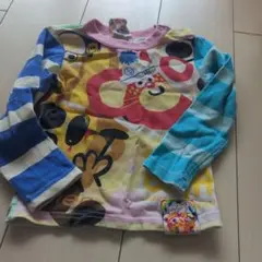 カラフルキャラクター長袖Tシャツ 95cm未満