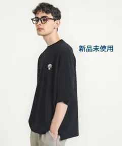 coca コカ メンズ エンボスワンポイント 刺繍 Tシャツ ブラックXL
