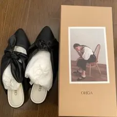 ohga leather ribon mule