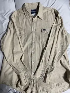 Wrangler ウエスタンシャツ　ベージュ