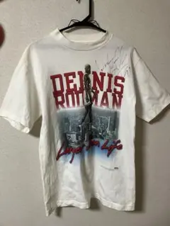 デニスロドマン　直筆サイン入りTシャツ　シカゴブルズ