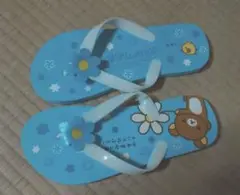［新品未使用］リラックマ ビーチサンダル　水色　24cm