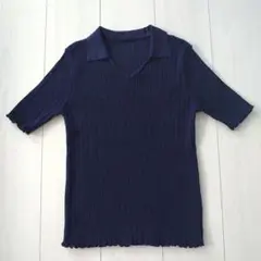 プロポーションボディドレッシング 衿付きニット