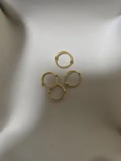 金色フープチャームセット