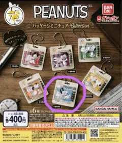 PEANUTS スヌーピー パッケージミニチュアコレクション ガチャ