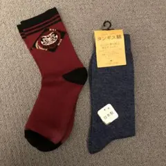 ダルマデザイン赤ソックスと青ソックスセット
