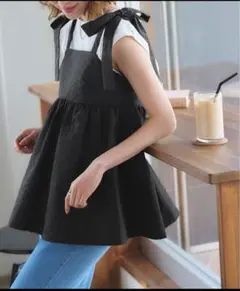 titivate ティティベイト ふくれジャガードリボントップス 美品