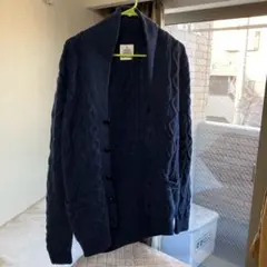 Hamilton Ambswoo ネイビー カーディガン
