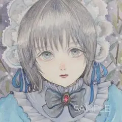 手描きイラスト オリジナル アナログ ヤドリギ