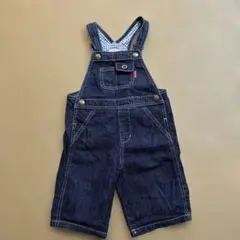 【美品】ミキハウス デニムオーバーオール M（80-90）サイズ