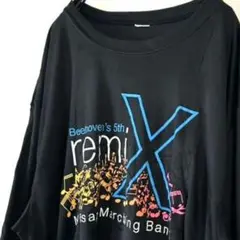 remiX ミルサップ マーチングバンド Tシャツ ブラック 黒 古着