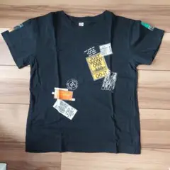 ブラック Tシャツ サイズ160 プリント入り