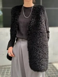【黒色ロングベスト】マイカアンドディール MICA&DEAL ONLINE STORE