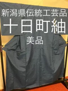 【美品 逸品】●新潟県伝統工芸品●【小千谷紬】●手引真綿●草木染●