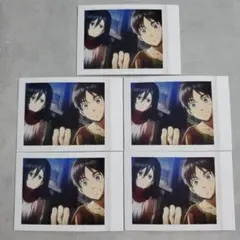 進撃の巨人　ぱしゃこれ　10　エレン&ミカサ 5枚