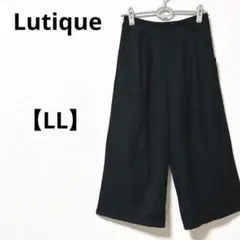 しまむら【XL】ワイドパンツ　ブラック　ゆったり　大きめ　体型カバー　大柄サイズ