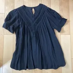 値下げ　ギャザーブラウス　黒