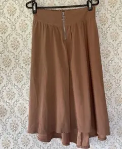 ロングスカート　茶　ベージュ