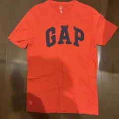GAP オレンジ ロゴ Tシャツ