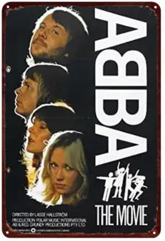 ABBA バンド　レトロ風メタルポスター　インテリア雑貨