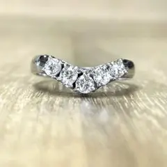 ヴィンテージ!ジュエリーマキ Pt850 ダイヤリング 3.90g M705