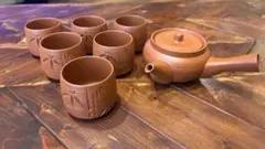 常滑焼　急須・湯呑みセット