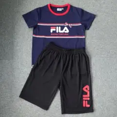 FILA セットアップ　150cm　ネイビー　ブラック　リボン