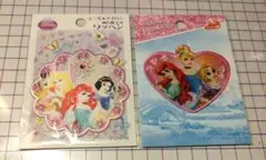 ディズニープリンセス刺繍ワッペン2点セット
