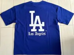 新品　Mサイズ　MLB ドジャース　半袖Tシャツ　ブルー
