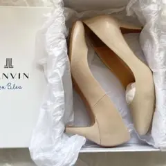LANVIN プレーンパンプス ベージュ レザー