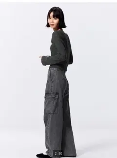 GUバレルカーゴパンツ　M