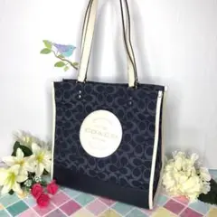 COACH コーチ 新作デニムトートバッグ 新品 最新作 レディース