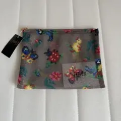 FEILER フェイラー　メッシュポーチ　M ベージュ