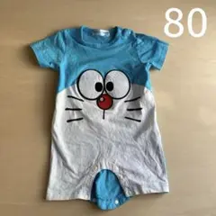 ドラえもん ロンパース 半袖 80