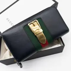 鑑定済 ⭐️ グッチ シルヴィ ジップアラウンドウォレット 長財布