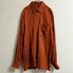 s0586【アラミス】メンズ長袖柄シャツ 日本製　レギュラーカラー　ポケット