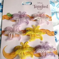 ディズニーストア　ラプンツェル 魔法の花　ヘアクリップ