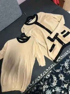 シャネルCHANELカシミヤ100%アンサンブル ニット ヴィンテージ