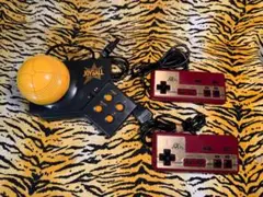 【動作確認済】ファミコン用 ジョイボール＆ハドソン純正型パッド2個セット レトロ