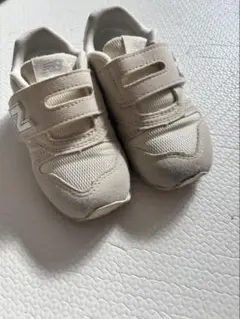 New Balance キッズスニーカー オフホワイト×ホワイト15cm