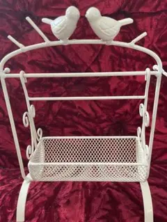 小物入れ　小物置き　ブランコ　アンティーク　鳥