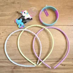 ユニコーンカチューシャブレスレット女の子おけしょうアクセサリ