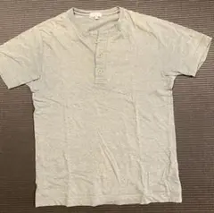 値下げ！ MARGARET HOWELL グレー ヘンリーネック Tシャツ L