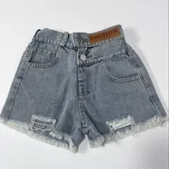 【未使用】デニムショートパンツ 110cm