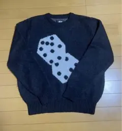 stussy サイコロニット ステッカー付き