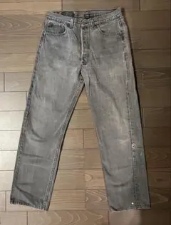 LEVI 501 グレー ストレートデニム 34 L 32