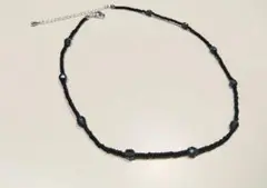 評価記念セール⑬チェコビーズ×マットブラックチョーカー