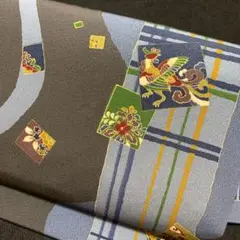 8-11 美品!高級 九寸名古屋帯 人気帯 全通