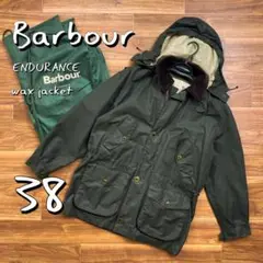【美品】Barbourバブアー復刻ENDURANCEフード付オイルドジャケットM
