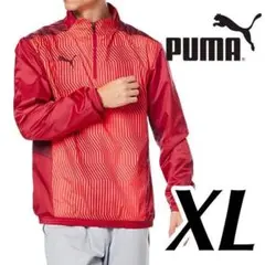 2新品 PUMA プーマ 裏起毛 防風 アウター ジャケット XL 赤 レッド